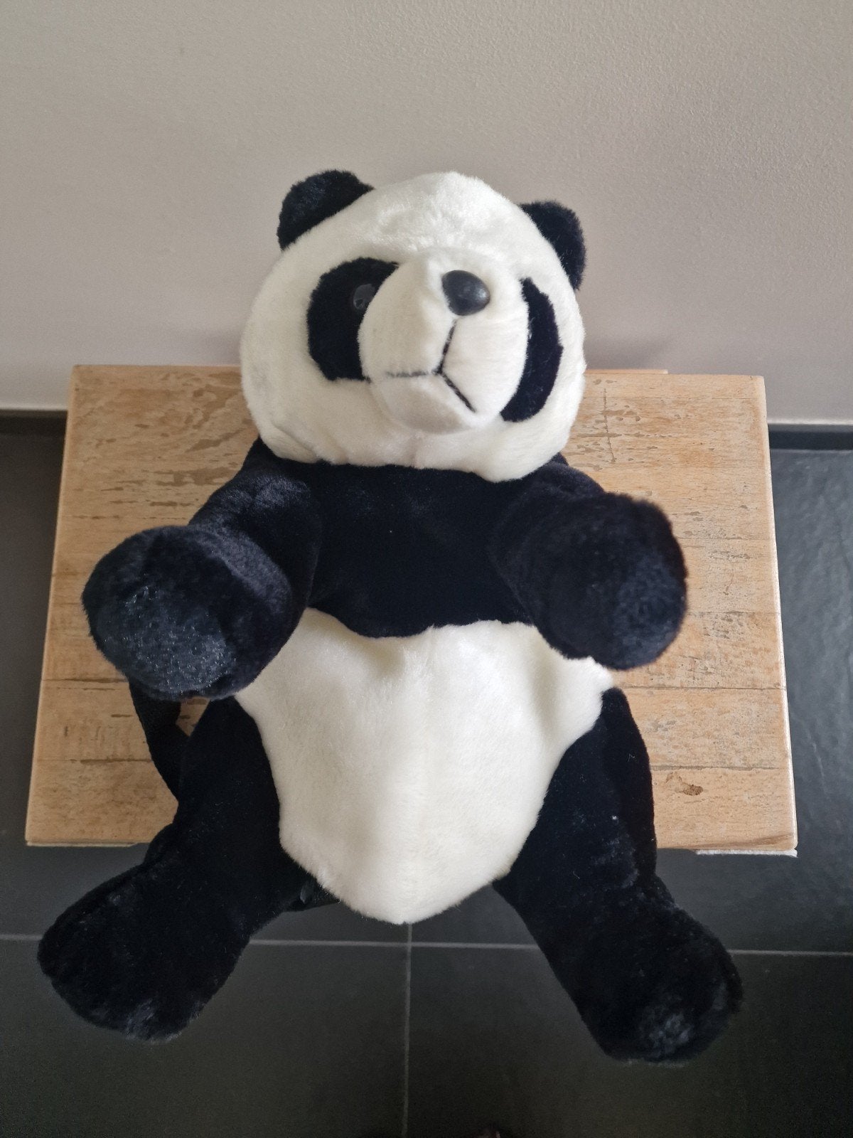 Panda rugzakje., Ophalen