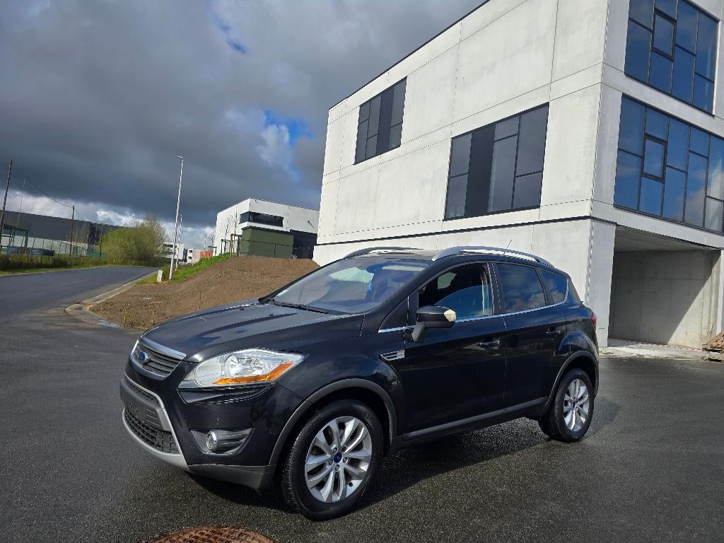 Ford Kuga 2.0 TDCi - AUTOMAAT - 263 000KM - 04/2011 - euro 5, Auto's, Ford, Zwart, Leder, Bedrijf, Diesel
