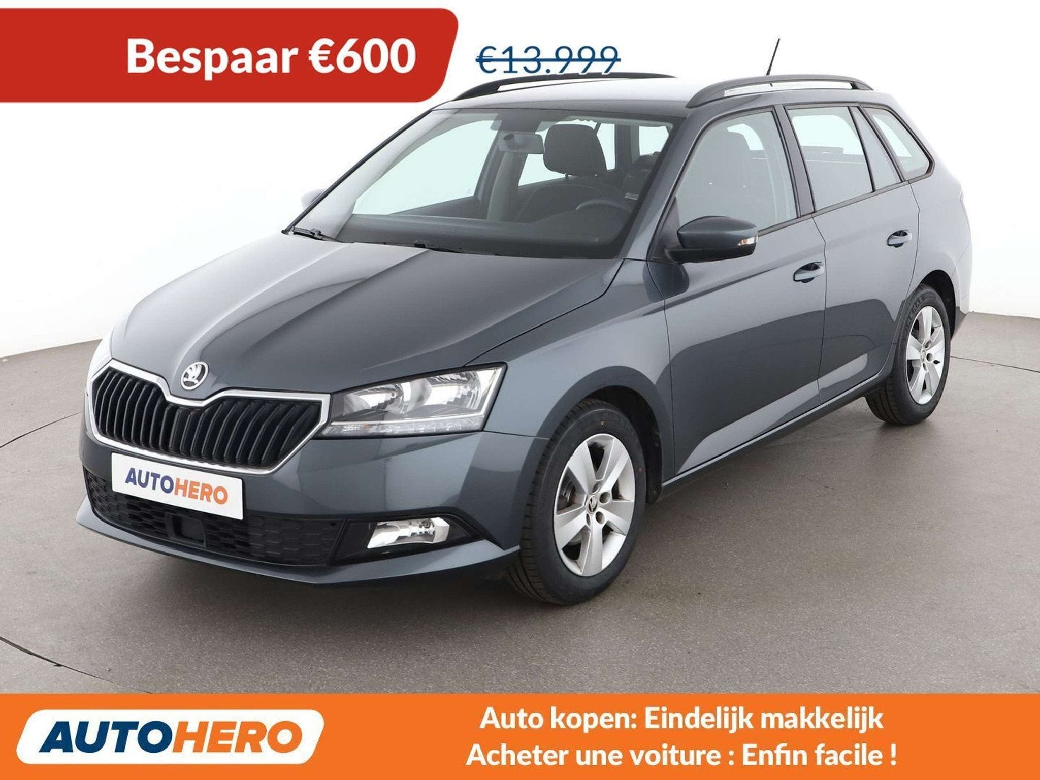 Skoda Fabia 1.0 TSI Ambition (année de construction 2021), Autos, Argent ou Gris, Achat, Euro 6, Noir