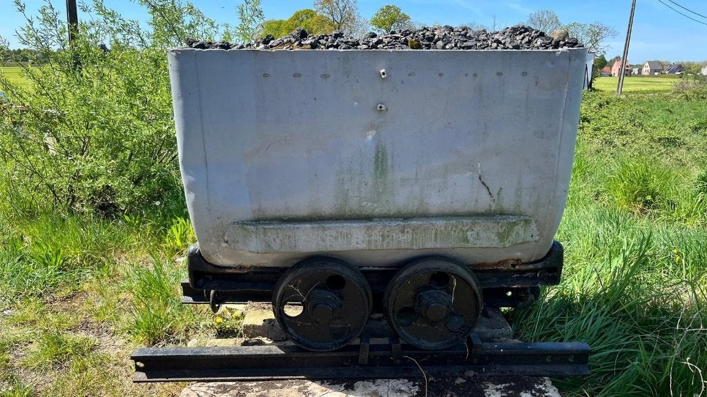 Authentieke mijnkar op rails, Antiek en Kunst, Ophalen