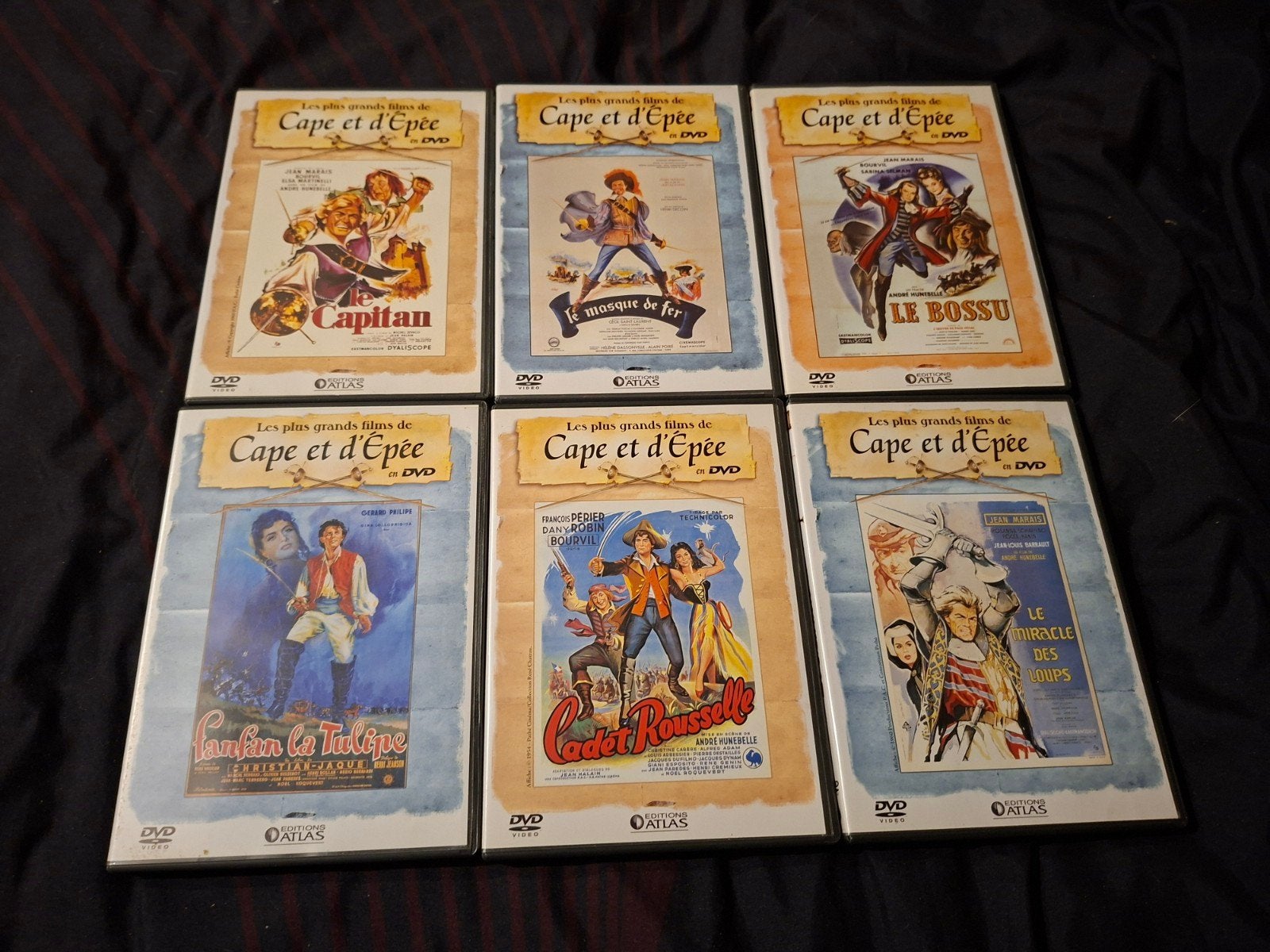 A vendre 6 dvd les plus grands films de Capes et d'épées, CD & DVD, Action, Enlèvement ou Envoi, Comprend un DVD, Français