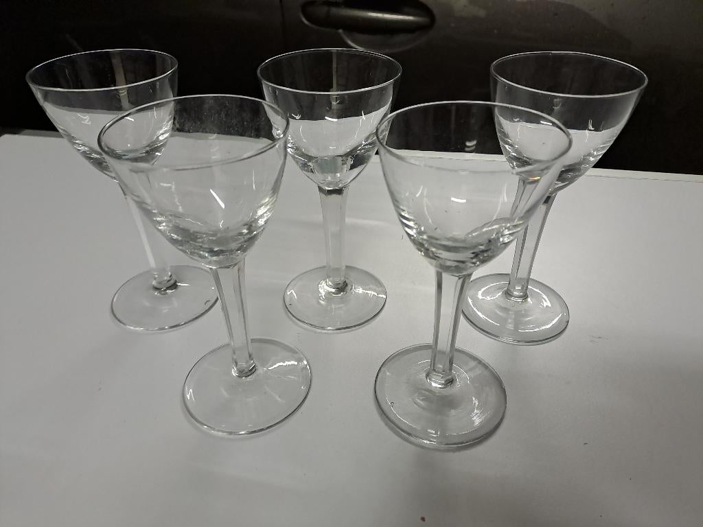5 borrelglazen, Antiek en Kunst, Ophalen