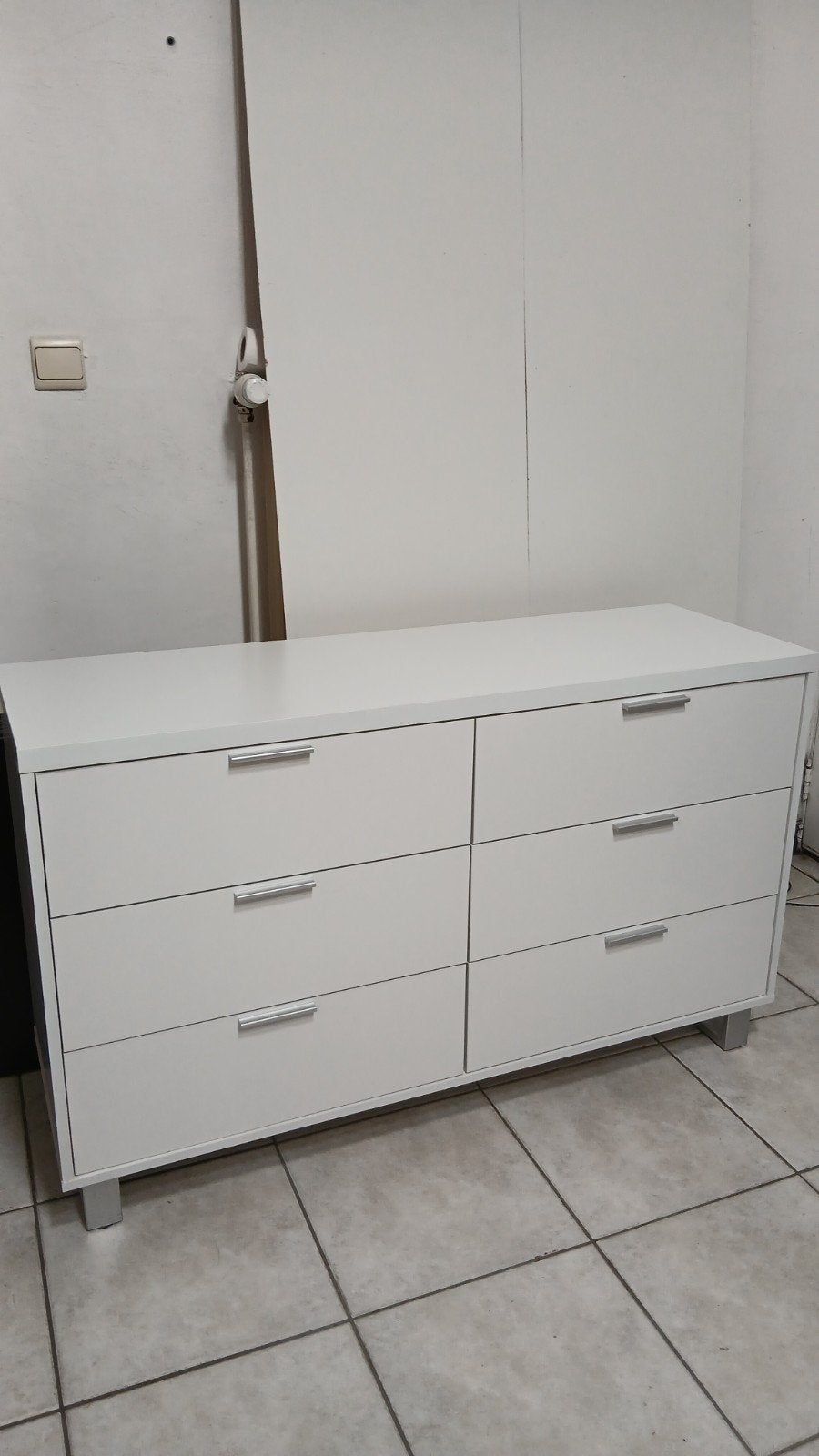 Commode 6 tiroirs home 24 blanche, Maison & Meubles, Armoires | Commodes, Enlèvement