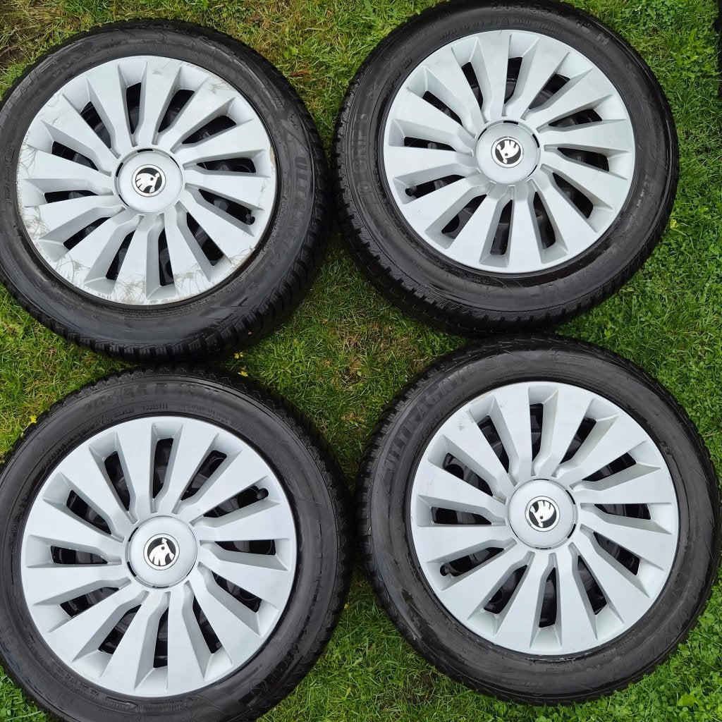 Kit hiver 205/55 R16 5x112 Skoda VW Audi Seat, Enlèvement, Utilisé, Audi
