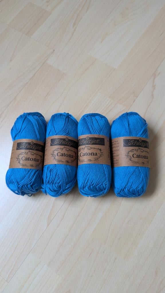 Scheepjes Catona katoen garen – blauw (nieuw), Hobby en Vrije tijd, Breien en Haken, Ophalen