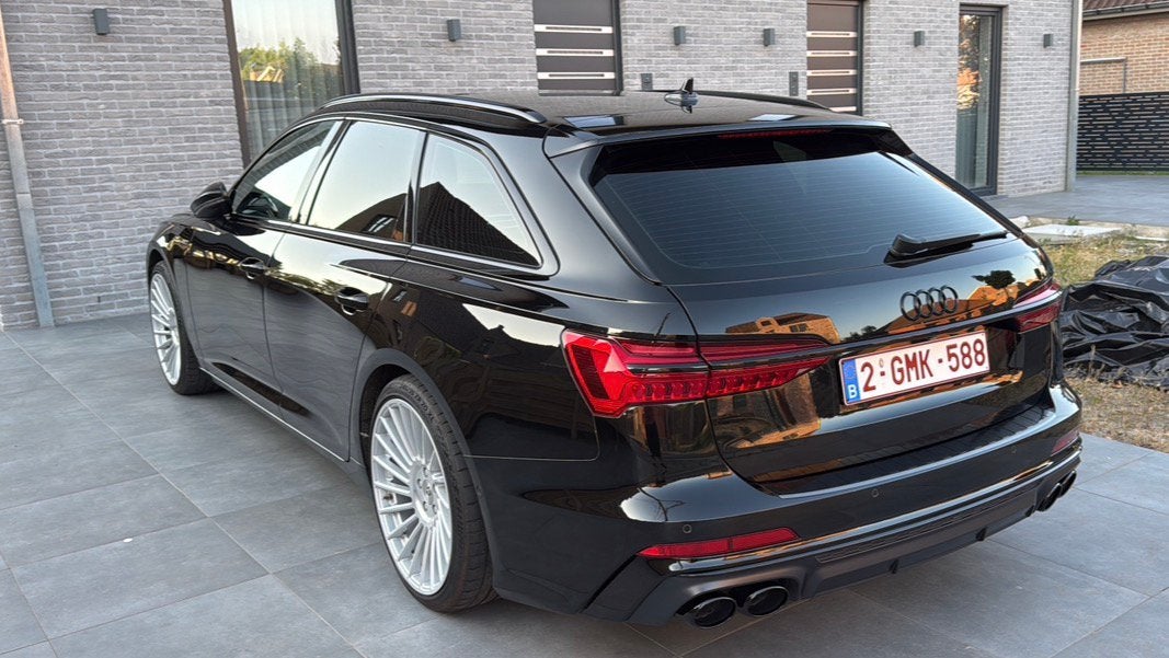 Audi A6 C8 – S6 Look – Full Black – Uniek Exemplaar, Auto's, Euro 6, Particulier, A6, Te koop
