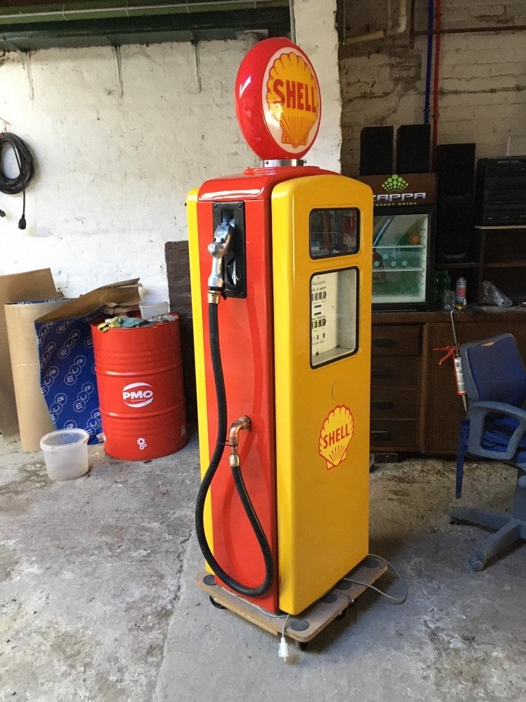 Benzinepomp, Verzamelen, Merken en Reclamevoorwerpen, Gebruikt, Overige typen, Ophalen