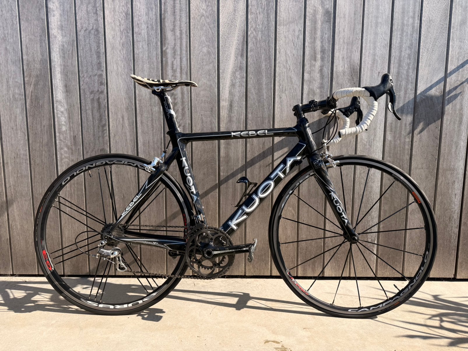 Kuota Kebel (maat M) – Campagnolo Chorus/Eurus – retro fiets, 28 inch, Gebruikt, Carbon, 15 tot 20 versnellingen