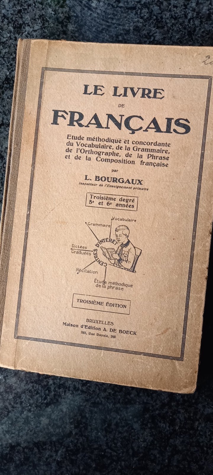 Le livre de Français, Enlèvement ou Envoi, L. Bourgaux