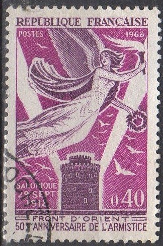 Frankrijk - 50 jarig jubeleum wapenstilstand - 1968, Ophalen of Verzenden, Gestempeld
