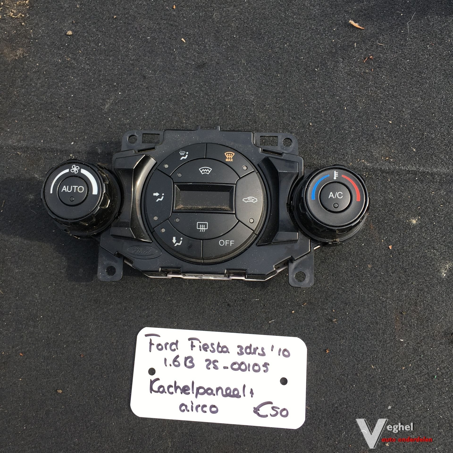 Ford Fiesta 3 drs 1.6 Benzine 2010 2500105   Kachelbediening, Gebruikt, -, -, Ophalen of Verzenden