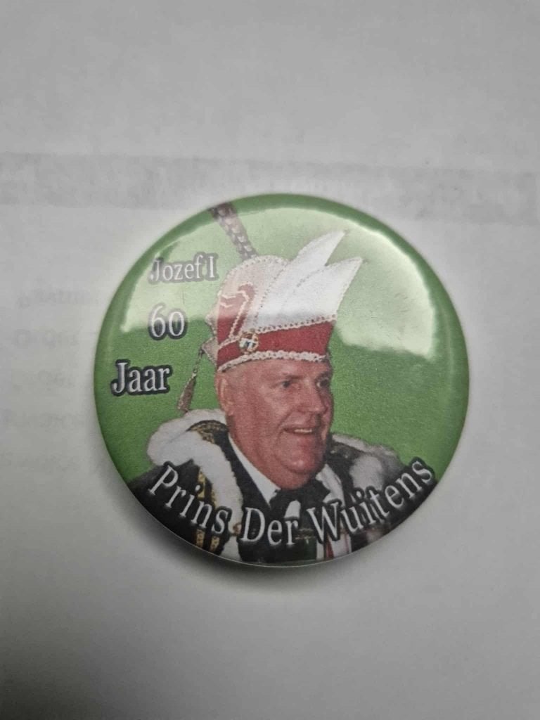 Carnaval Hamme badge Prins Der Wuitens Jozef I, Ophalen of Verzenden