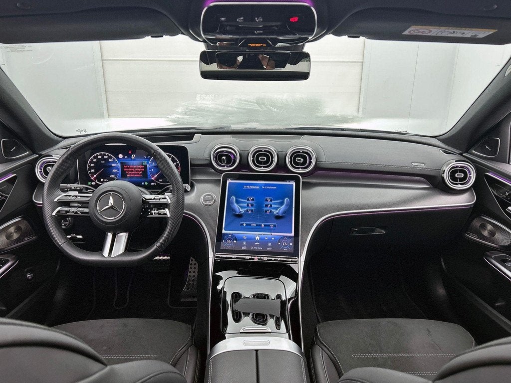 Mercedes-Benz C-Klasse 200 Break AMG Line Panoramisch Dak |, Autos, Argent ou Gris, Achat, 1800 kg, Electronic Stability Program (ESP)