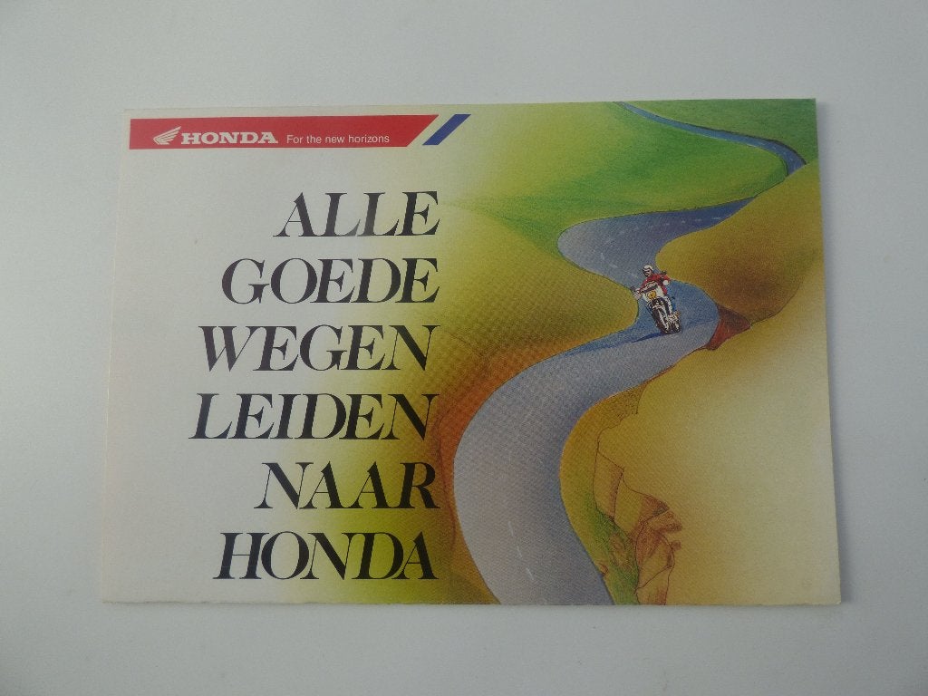 DÉPLIANT HONDA MOTORCYCLES RANGE 1989, Motos, Enlèvement ou Envoi, Honda