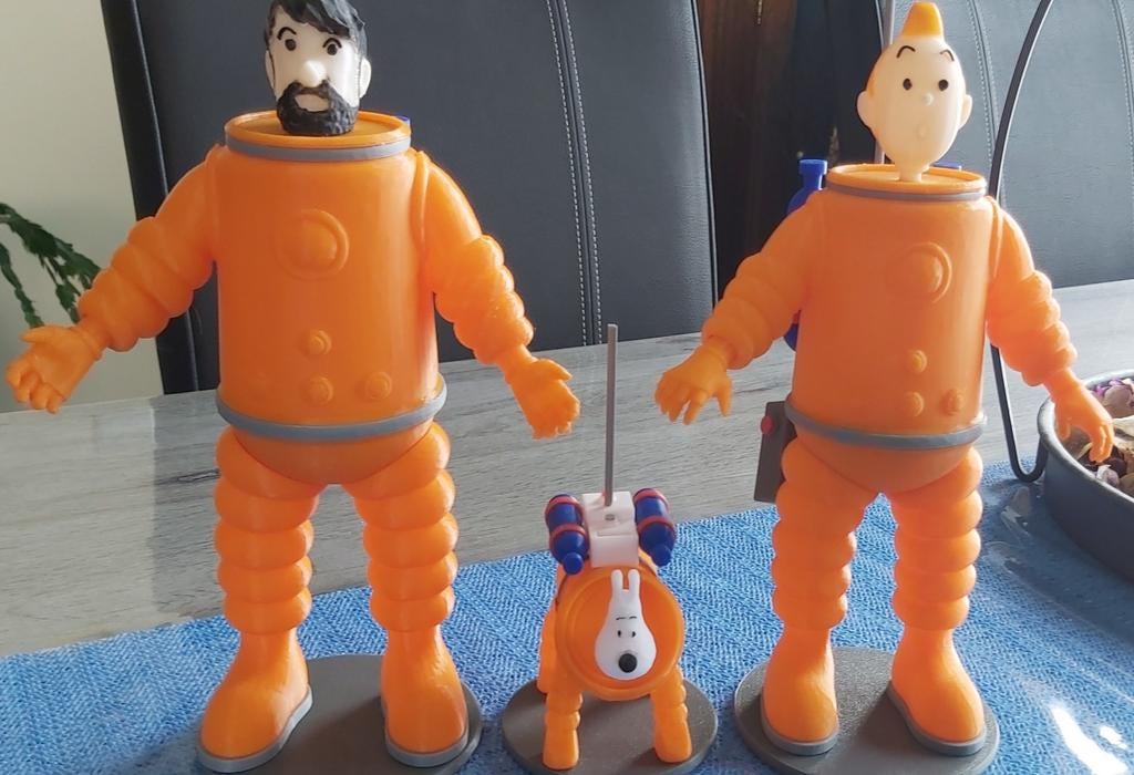 Tintin cosmonaute, Enlèvement, Tintin