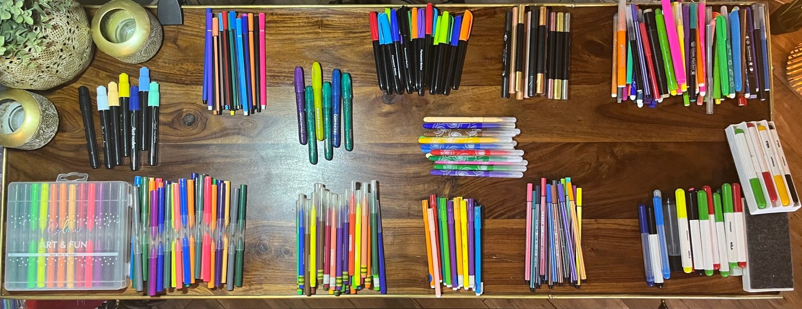 Lot de 312 marqueurs différents, Enlèvement ou Envoi, Utilisé, Crayon ou Feutre