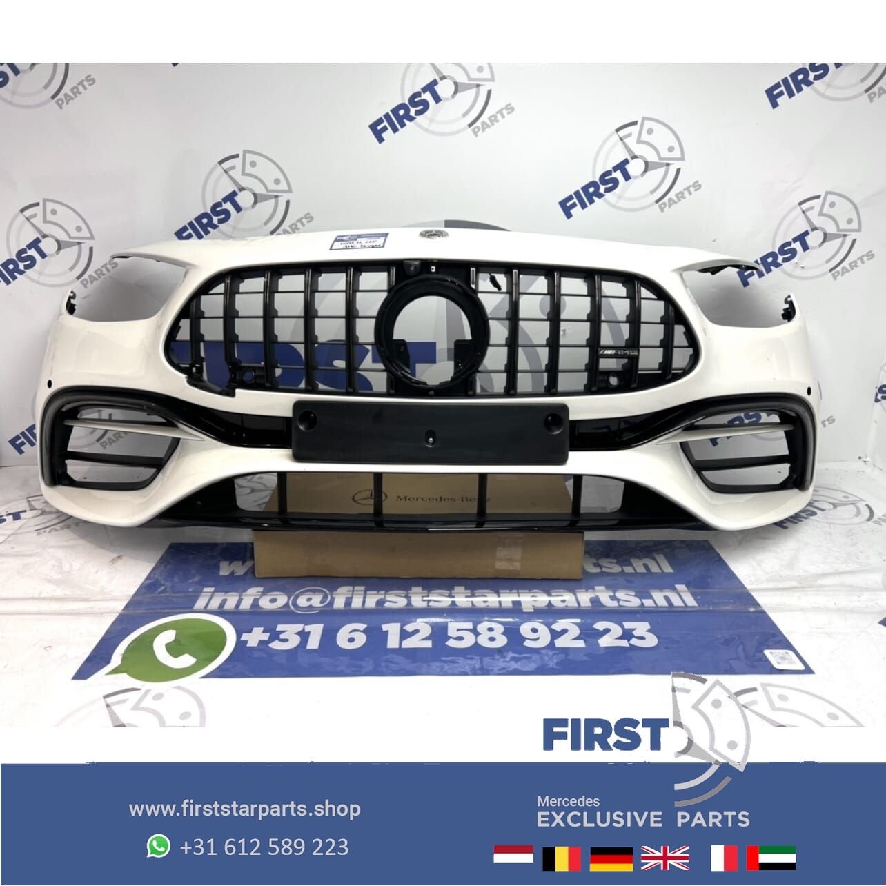 W213 E Klasse FACELIFT E63 E63S AMG Voorbumper Mercedes E Kl, Gebruikt, -, Voor, Ophalen of Verzenden