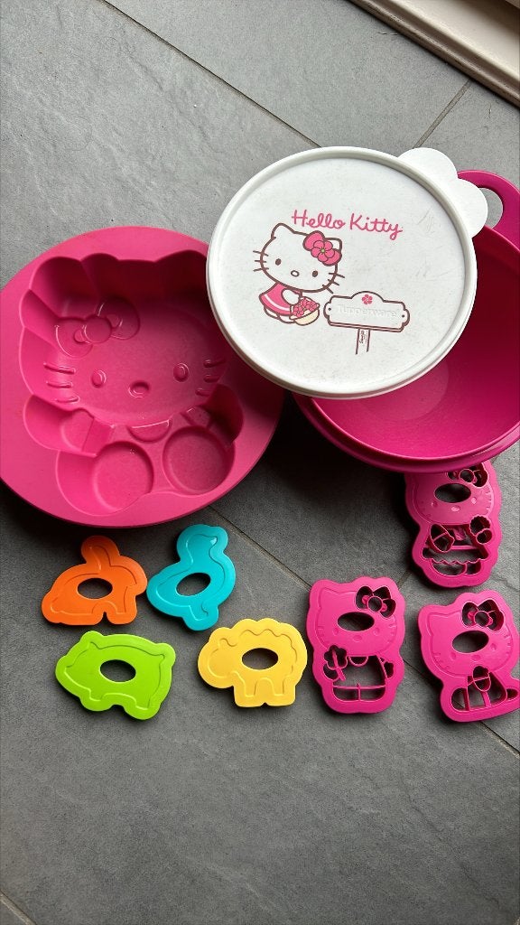 tupperware bakset hello Kitty, Enlèvement ou Envoi, Utilisé, Autres types