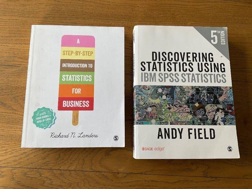 Boeken statistiek bedrijfskunde, Ophalen, Zo goed als nieuw, Hoger Onderwijs