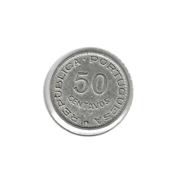 Angola, 50 Centavos 1948., Postzegels en Munten, Munten | Afrika, Ophalen of Verzenden, Overige landen, Losse munt