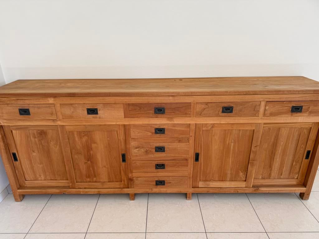 Teak kast, Huis en Inrichting, Kasten | Dressoirs, Ophalen, Zo goed als nieuw