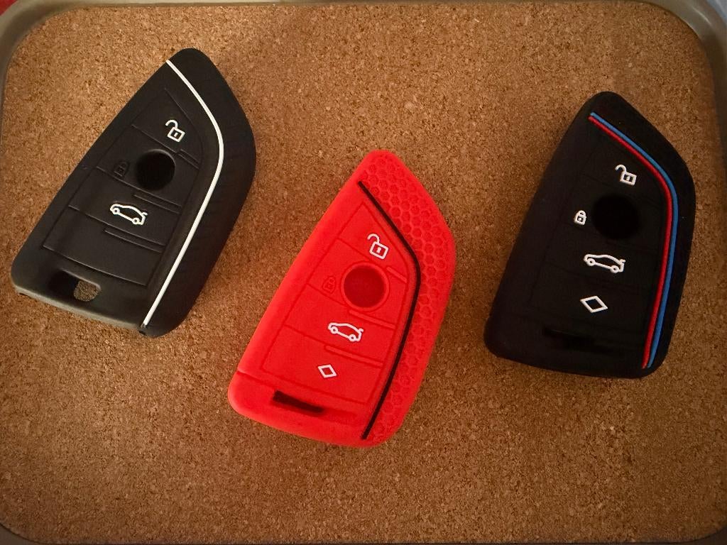 Siliconen Sleutelcover BMW - M-Sport / Rood / Zwart, Enlèvement ou Envoi, Comme neuf