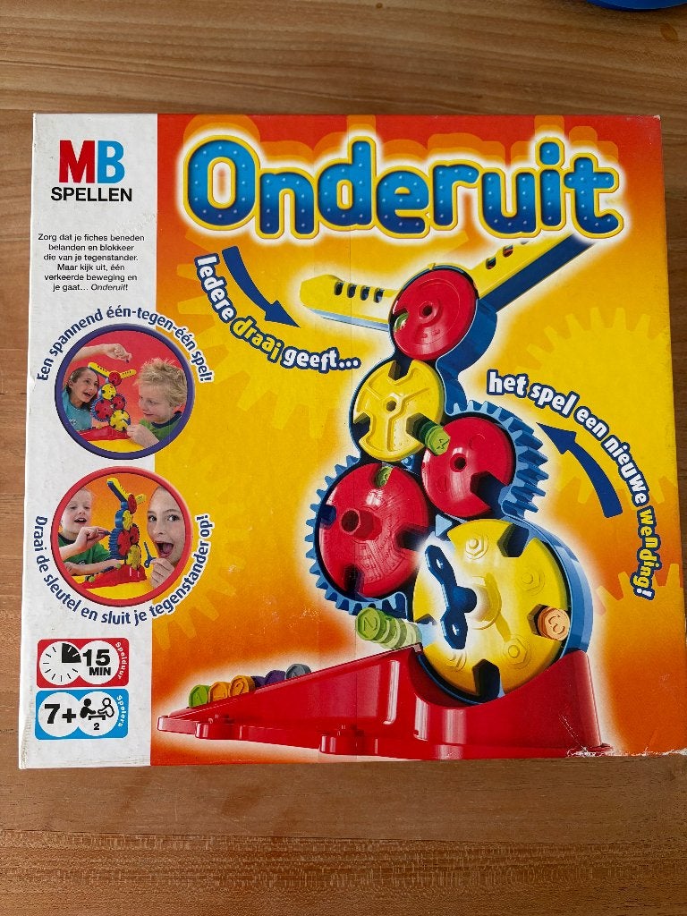 Onderuit, Een of twee spelers, Ophalen of Verzenden, Gebruikt, MB spellen