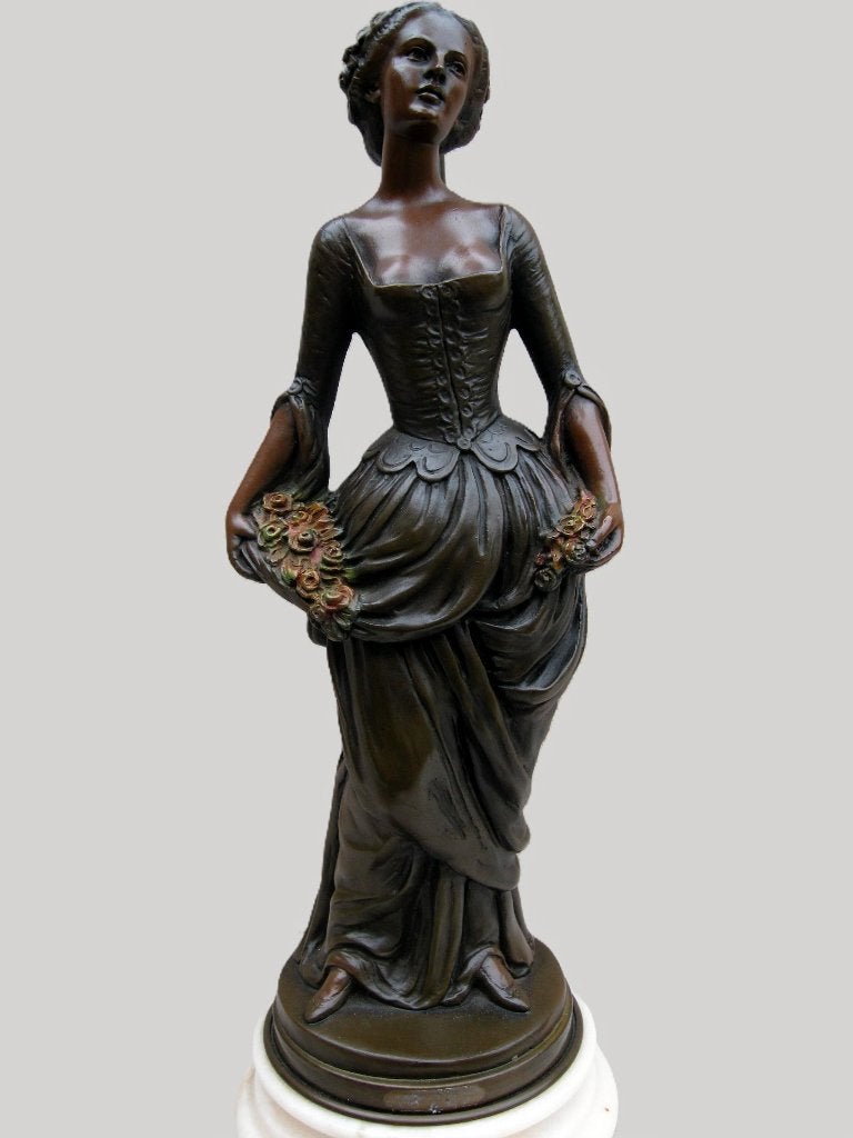 Idyllische vintage lamp met aparte glazen kap., Antiek en Kunst, Ophalen