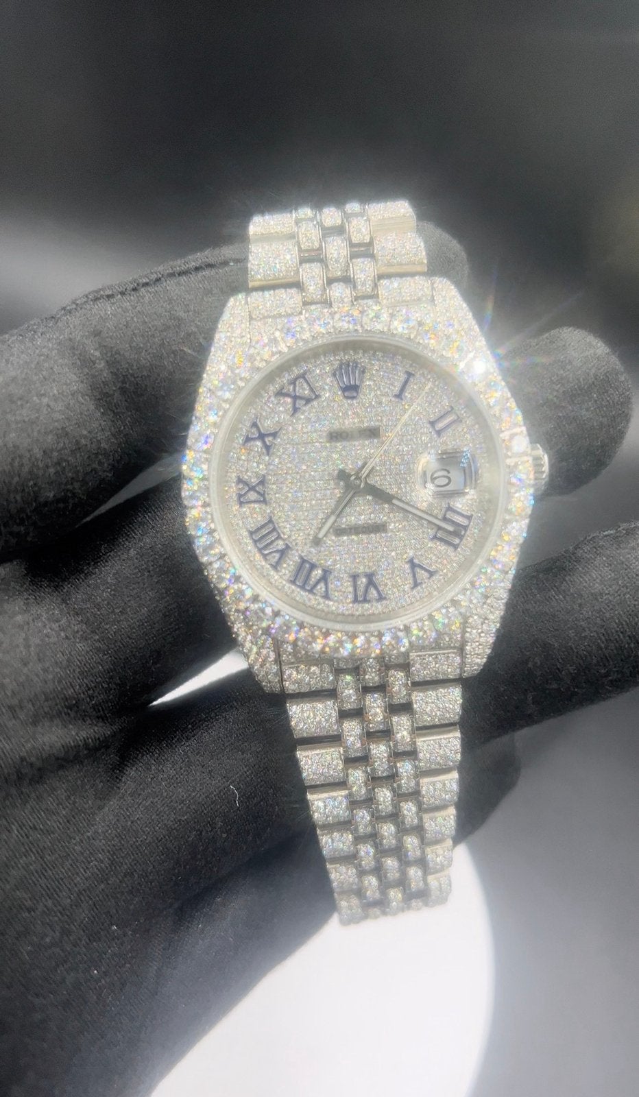 Rolex datjust vvs diamant, Bijoux, Sacs & Beauté, Bagues, Enlèvement ou Envoi, Comme neuf