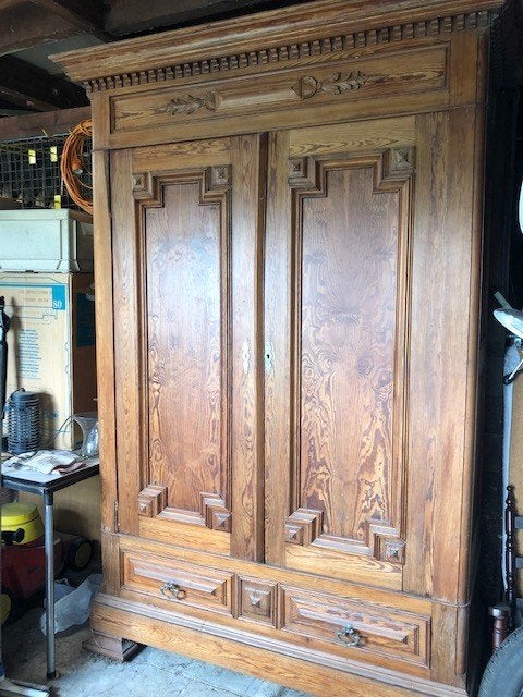 garde robe en pichepin, 100 à 150 cm, Enlèvement, Utilisé, 200 cm ou plus
