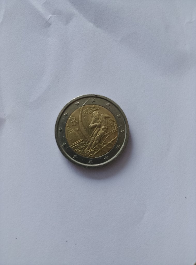 2 euro giochi invernali Torino 2006, Postzegels en Munten, Ophalen, 2 euro, Losse munt