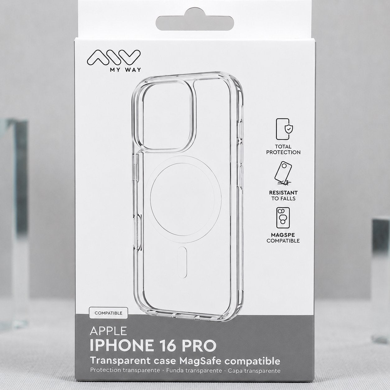 Iphone 16 pro coque TPU transparente, Enlèvement ou Envoi, Neuf, Protection, Apple