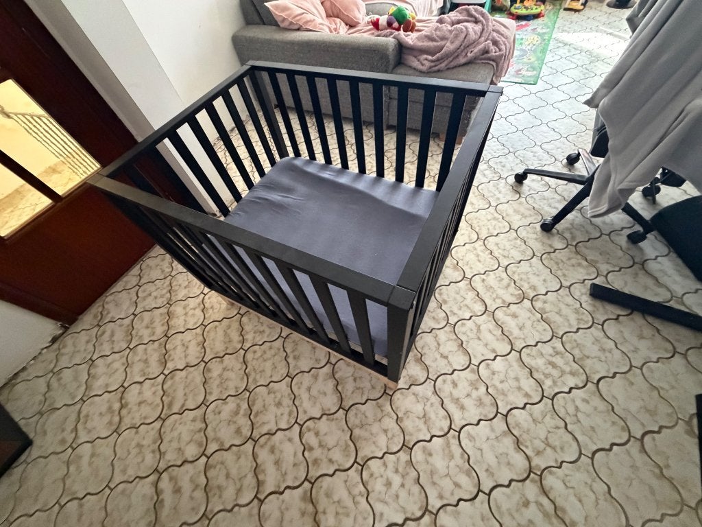 Baby park/bed, Kinderen en Baby's, Babyparken, Ophalen, Gebruikt, Vierkant, In hoogte verstelbaar