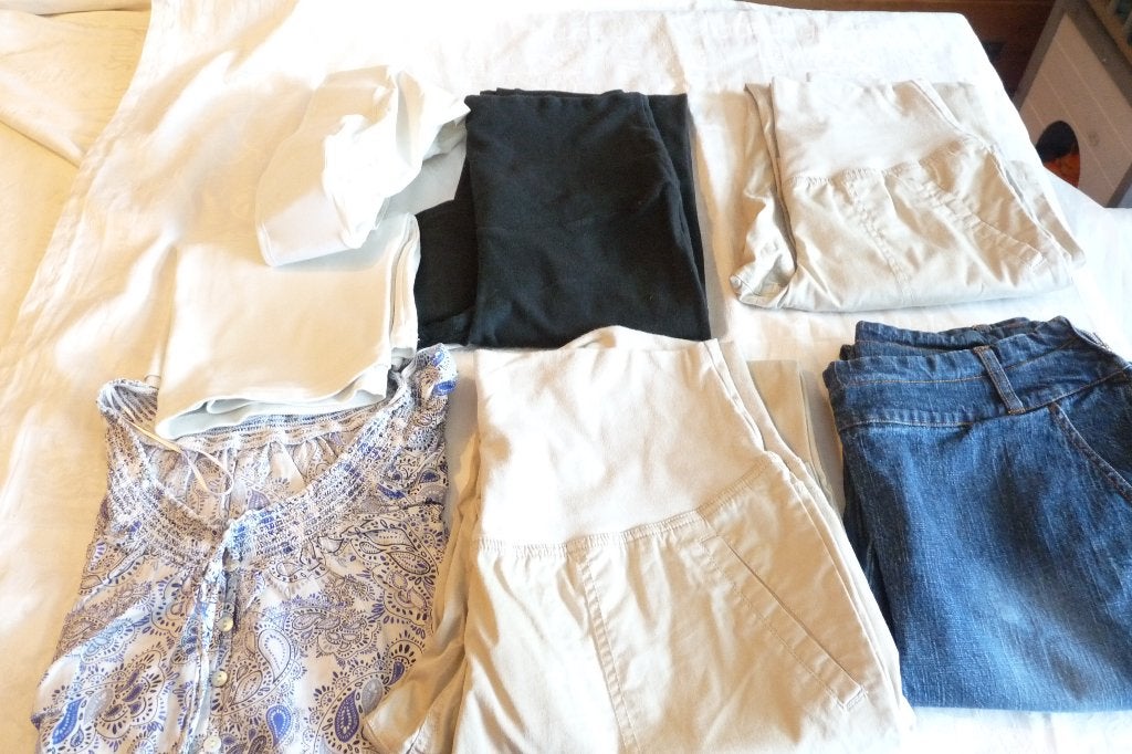 lot vêtements grossesse, Enlèvement ou Envoi, Taille 36 (S), Bleu