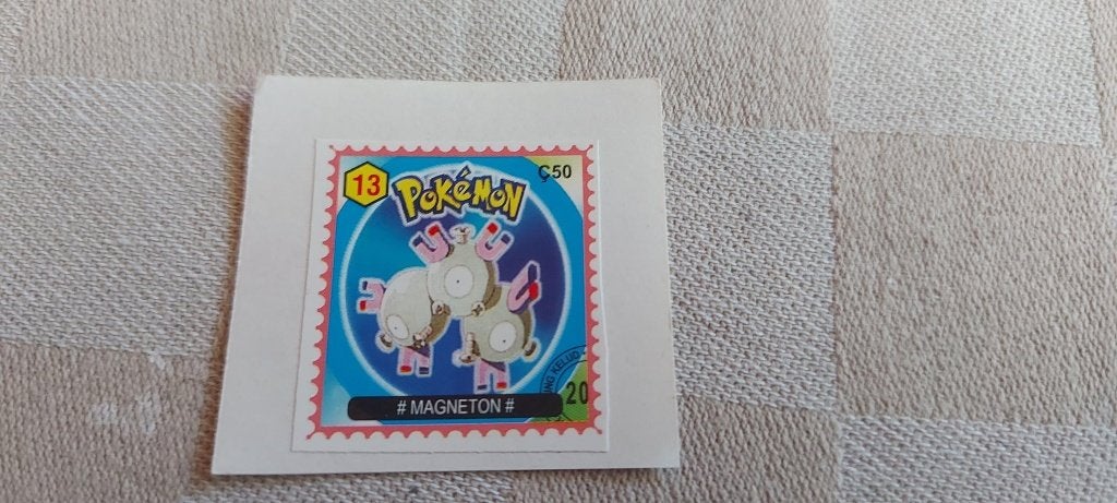 pokemon postzegel zeldzaam gelimiteerd Magneton, Ophalen of Verzenden, Nieuw, Overige typen
