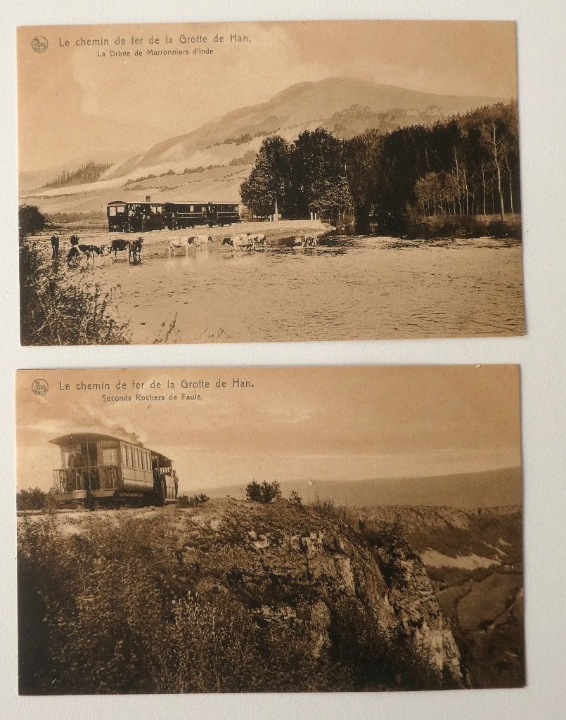 cartes postales le chemin de fer des grottes de Han, Enlèvement ou Envoi
