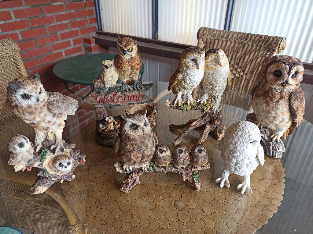 set uilen, Ophalen, Nieuw, Kunststof, Dierenbeeld