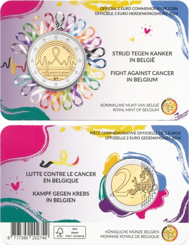 CC 2 euro België 2024 Kankerbestrijding Vlaams, Ophalen of Verzenden, België, 2 euro