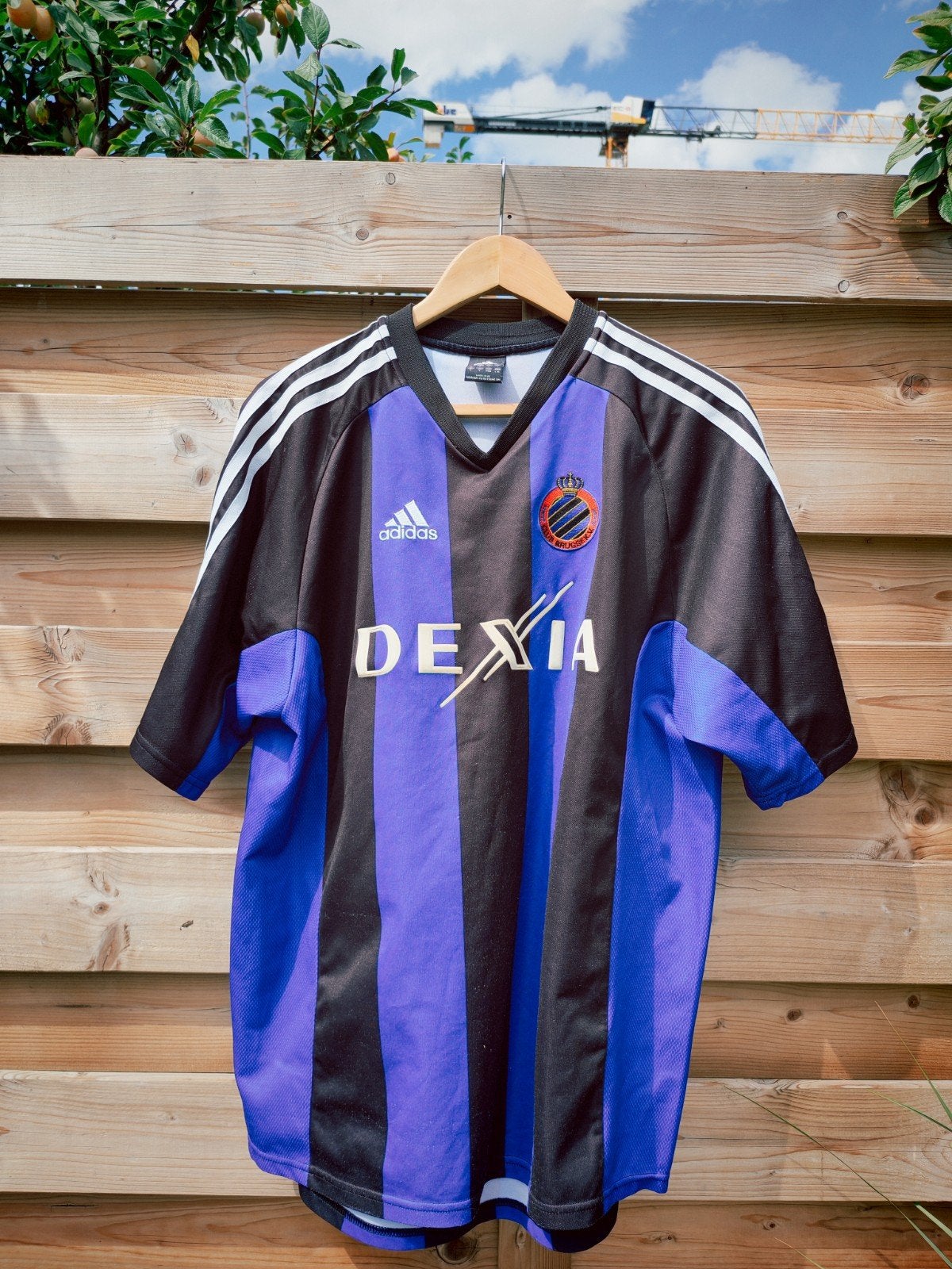 2002 Club Brugge dexia vintage shirt Large, Sport en Fitness, Ophalen of Verzenden, Shirt