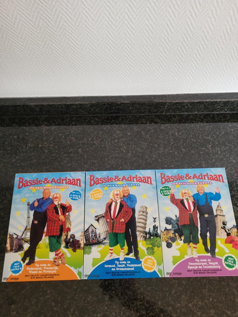 Bassie & Adriaan  op reis door Europa 1-6 dvd, Cd's en Dvd's, Ophalen of Verzenden