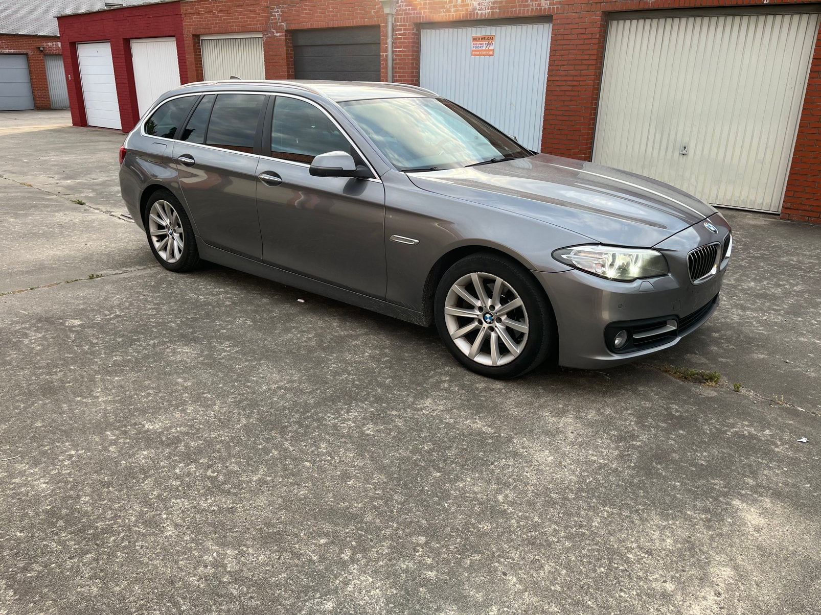 BMW 520d Touring 2014 | Automaat | Leder | Euro 6, Argent ou Gris, Euro 6, 2000 kg, Noir