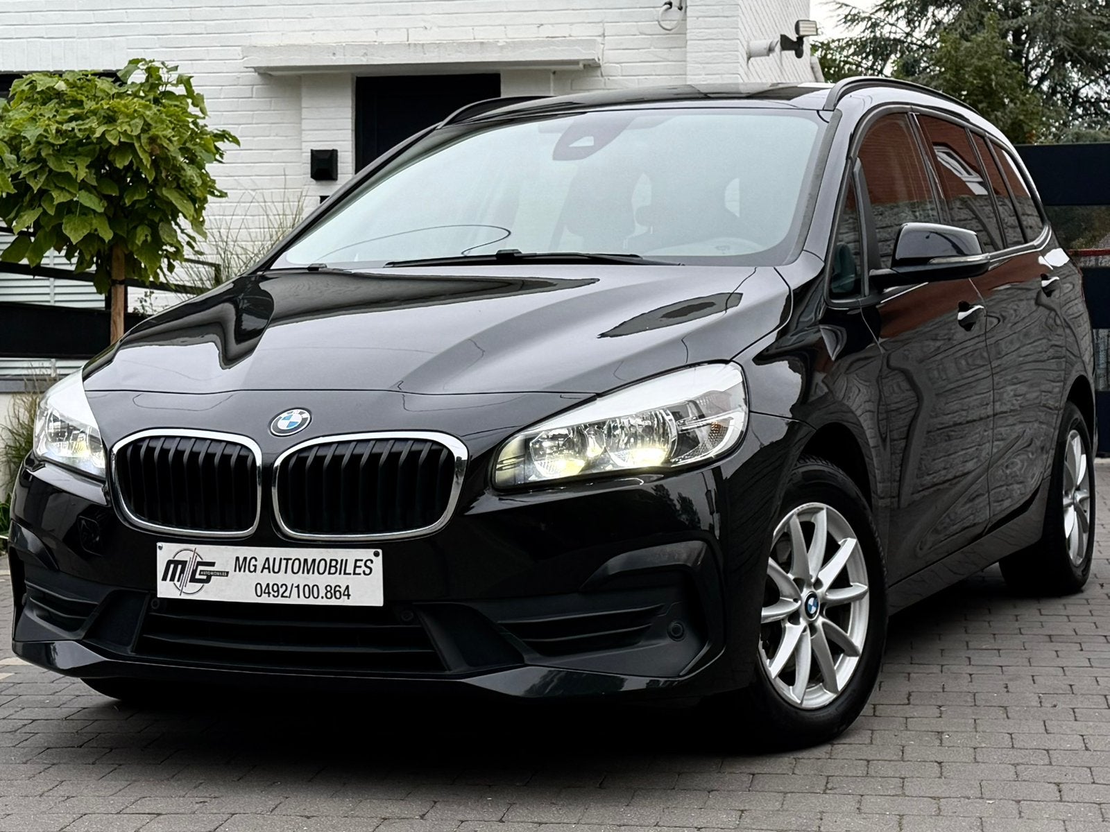 BMW 216 GRAND TOURER BOITE AUTO 7 PLC VENTE EXPORT MARCHAND, Euro 6, Entreprise, 7 places, Noir