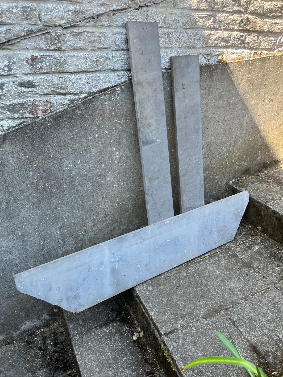 3 maal blauwsteen (prijs voor de 3), Tuin en Terras, Bielzen en Borduren, Ophalen, Gebruikt, Natuursteen, 100 tot 200 cm