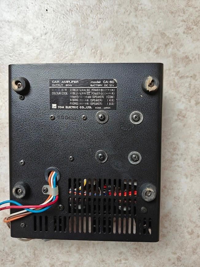 TOA CA-60 car amplifier, Ophalen, Gebruikt