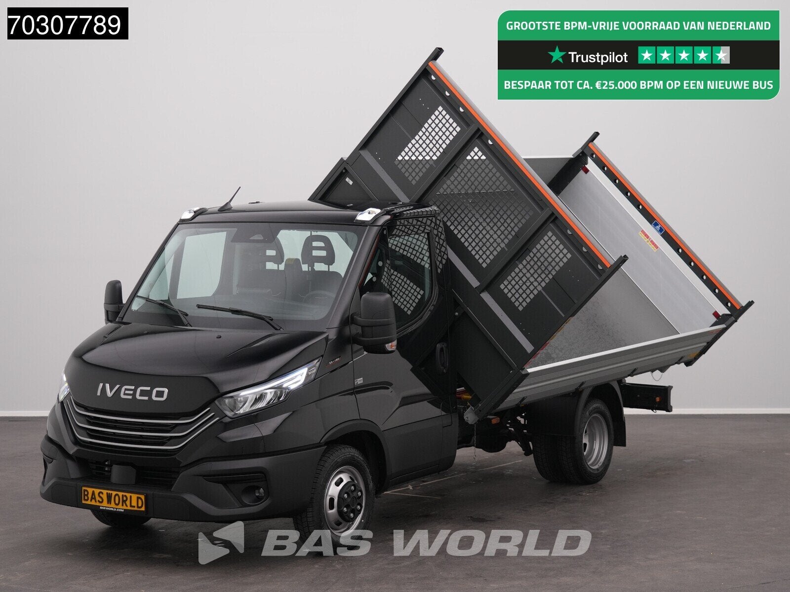 Iveco Daily 35C18 3.0L Driezijdige Kipper 180PK ACC LED Airc, Auto's, Stof, Euro 6, Iveco, 180 pk