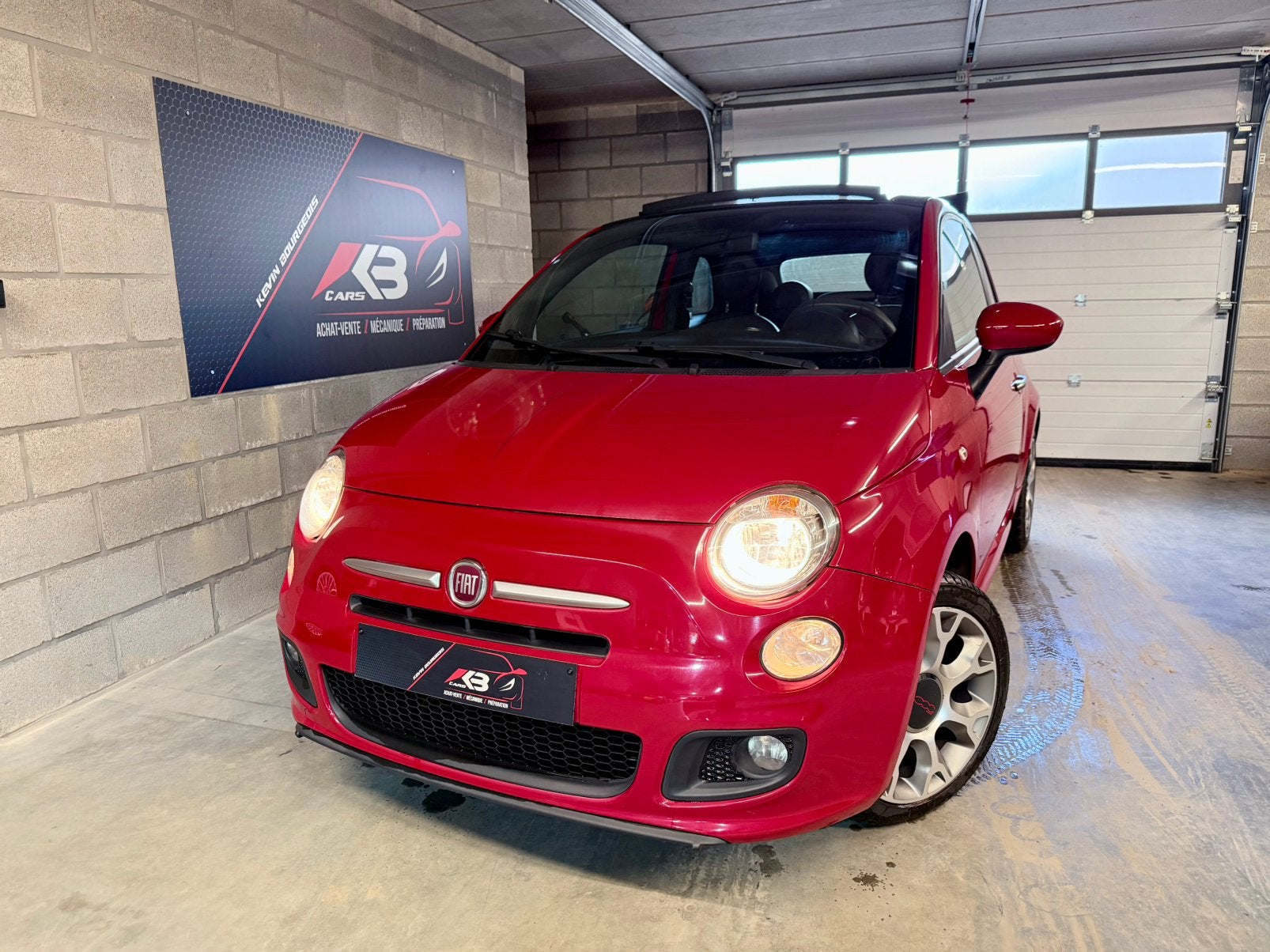 Fiat 500C 1.2S • Cabriolet • 80.000 Kms • 2015 • Essence, Rouge, Achat, 50 kW, Entreprise