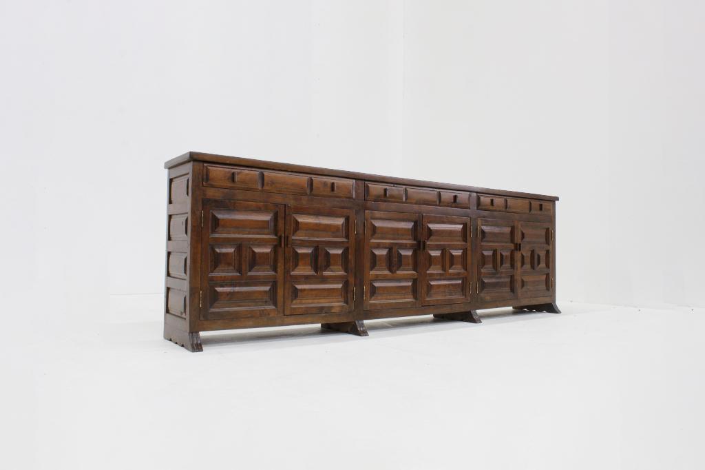 Vintage brutalist dressoir jaren 70, Ophalen of Verzenden