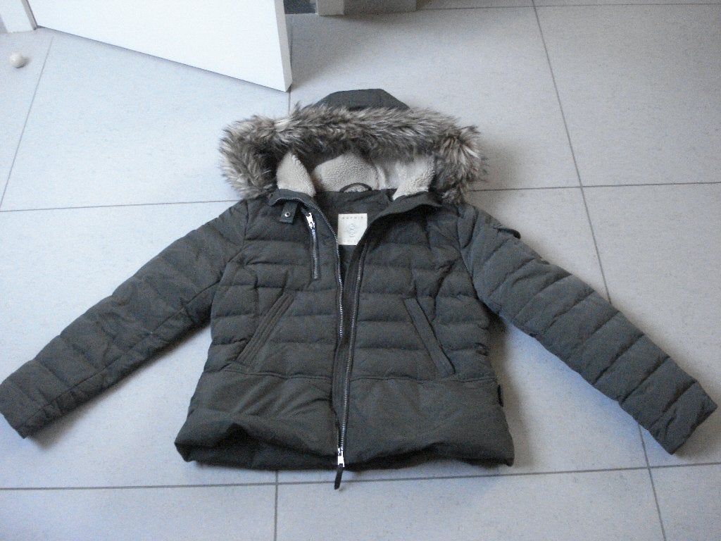Esprit kaki winterjas, dames/meisjes. mt D40, Maat 38/40 (M), Ophalen of Verzenden, Zo goed als nieuw, Groen