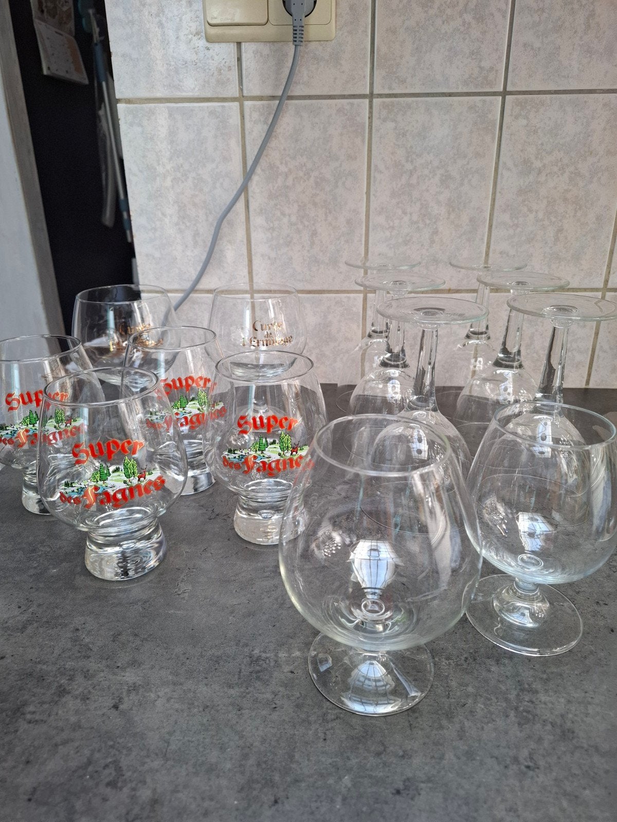 Lot verres divers, Enlèvement, Comme neuf, Autres types