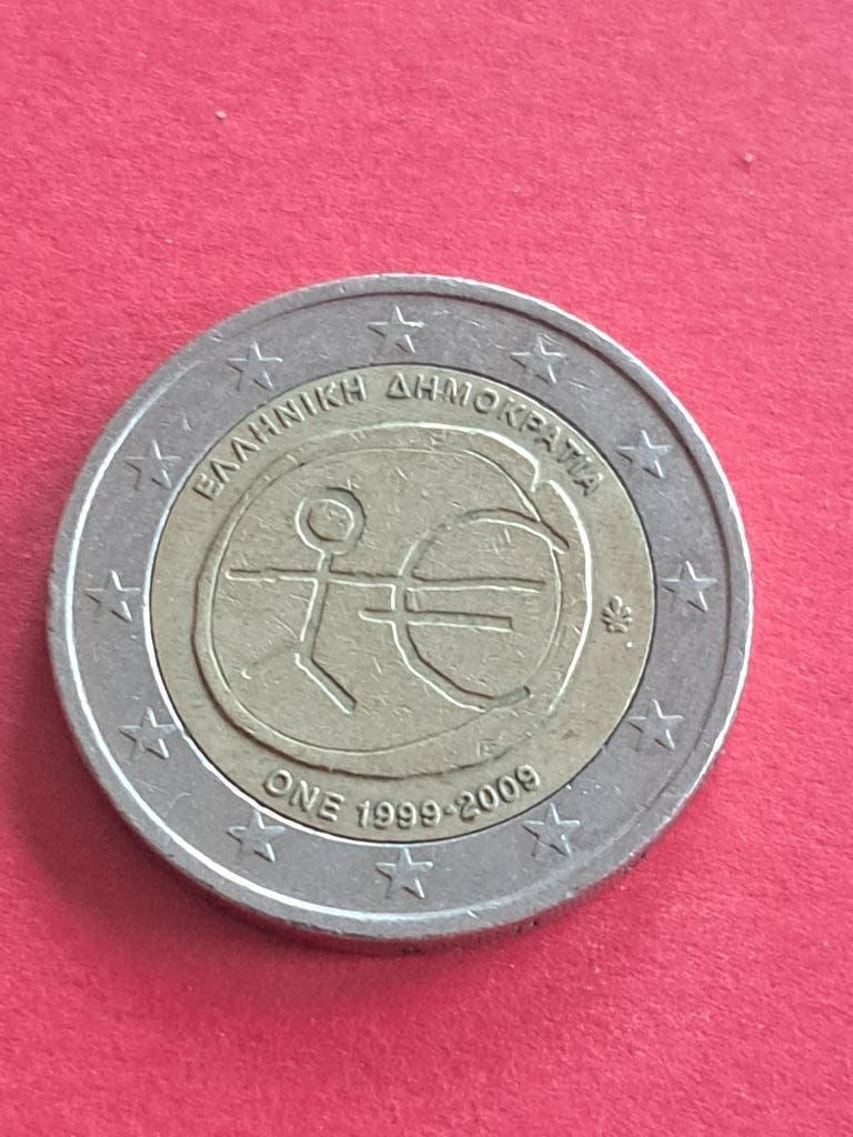 2009 Grèce 2 euros 10 ans de l'UEM, Envoi, Grèce, 2 euros, Monnaie en vrac